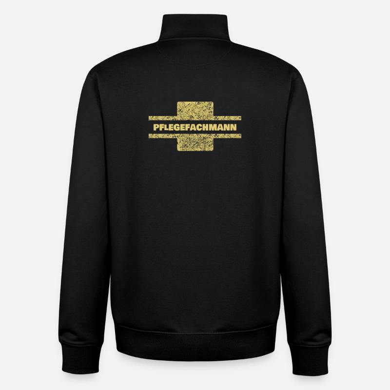 Berufung Pflegefachmann - Unisex Organic Zip Sweatshirt von Stanley/Stella - Schwarz
