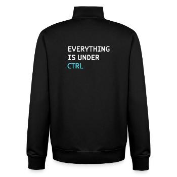 Funny Programming - Programmer Software Engineer - Unisex Organic Zip Sweatshirt by Stanley/Stella - black - Back - AI Model Male 185 light (185cm)