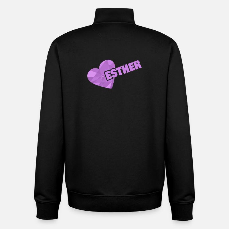 Esther as Kroenchen - Unisex Organic Zip Sweatshirt by Stanley/Stella - black