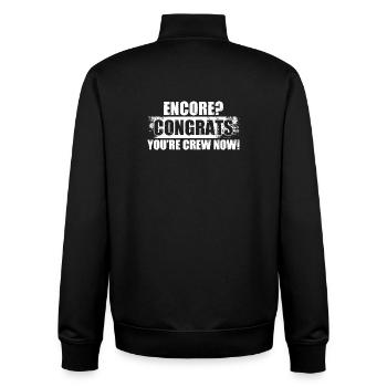 Encore? Congrats Sound Engineer - Unisex Organic Zip Sweatshirt by Stanley/Stella - black - Back - AI Model Male 185 light (185cm)