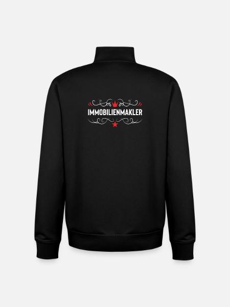 Immobilienmakler Beruf - Unisex Organic Zip Sweatshirt von Stanley/Stella - Schwarz