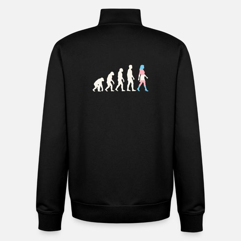 LGBTQ-Pride-Monat – Trans-Evolution - Unisex Organic Zip Sweatshirt von Stanley/Stella - Schwarz