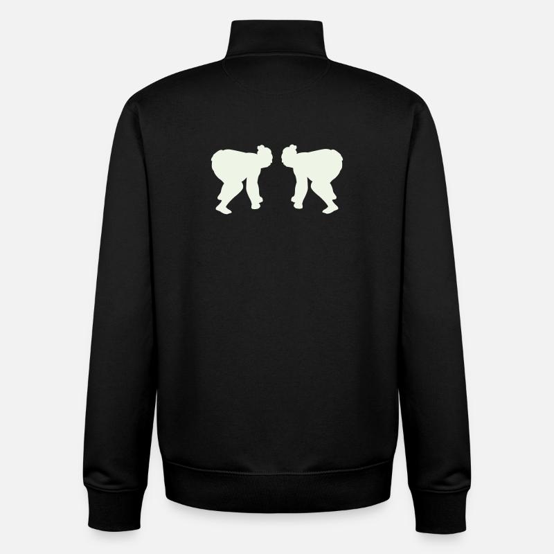 sumos - Unisex Organic Zip Sweatshirt von Stanley/Stella - Schwarz