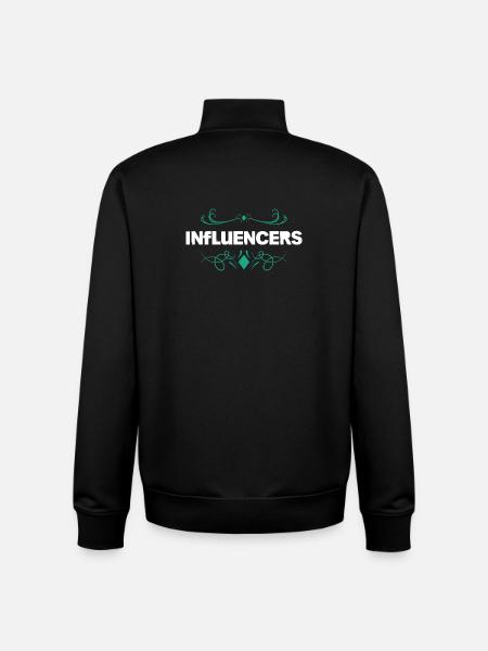 Influencer Style Ornament - Unisex Organic Zip Sweatshirt by Stanley/Stella - black