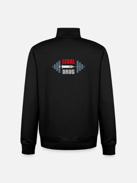 Gym Humor Lifting Addict - Unisex Organic Zip Sweatshirt by Stanley/Stella - black
