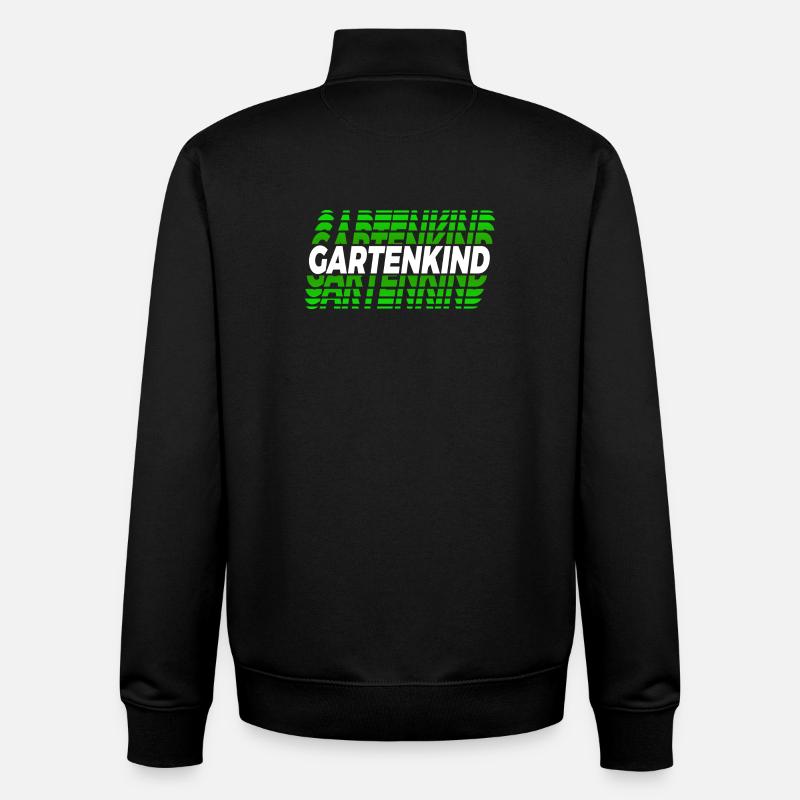 Gartenkind Design - Unisex Organic Zip Sweatshirt von Stanley/Stella - Schwarz