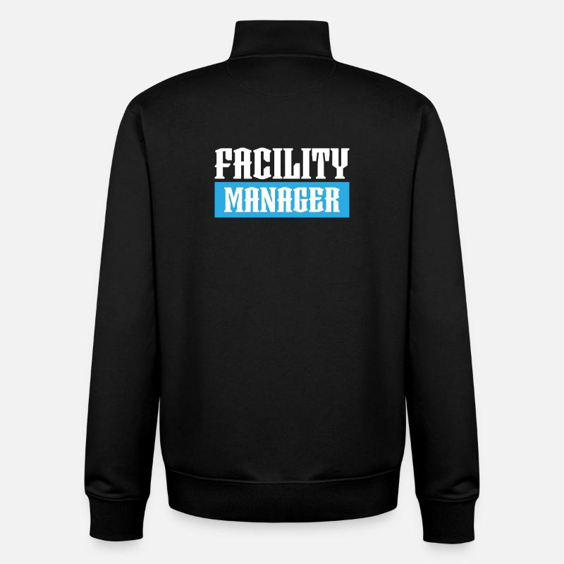 facility manager tshirt schwarz - Unisex Organic Zip Sweatshirt von Stanley/Stella - Schwarz