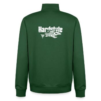 Hardstyle - Sweat zippé unisexe en coton bio Stanley/Stella - vert bouteille - Dos - AI Model Male 185 dark (185cm)