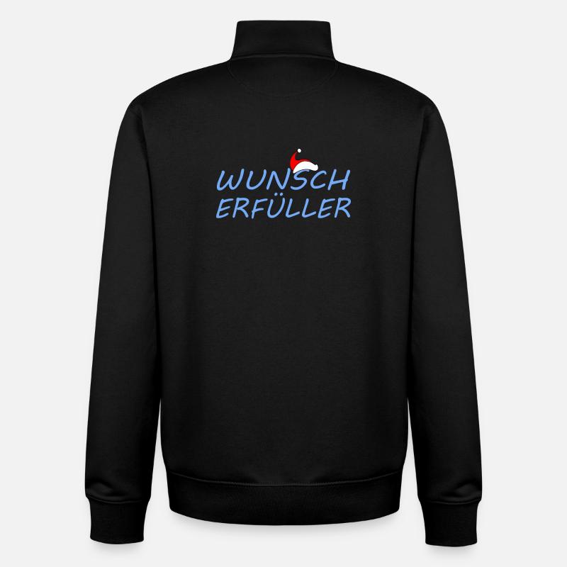 WUNSCHERFÜLLER - Unisex Organic Zip Sweatshirt von Stanley/Stella - Schwarz