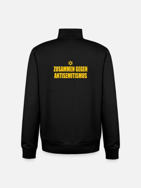 gegen jeden antisemitismus - Unisex Organic Zip Sweatshirt von Stanley/Stella - Schwarz