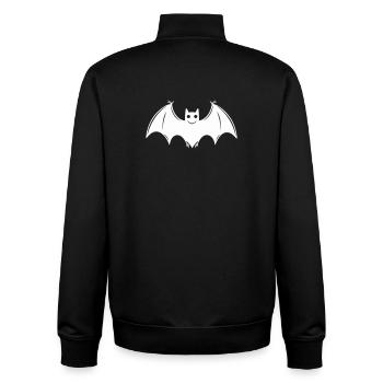 Bat - Unisex Organic Zip Sweatshirt by Stanley/Stella - black - Back - AI Model Male 185 light (185cm)