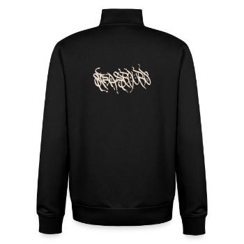 Urban Strasbourg Graffiti T-Shirt - Unisex Organic Zip Sweatshirt by Stanley/Stella - black - Back - AI Model Male 185 light (185cm)