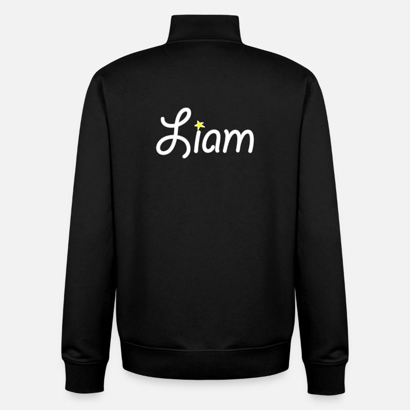 Liam - Sweat zippé unisexe en coton bio Stanley/Stella - noir