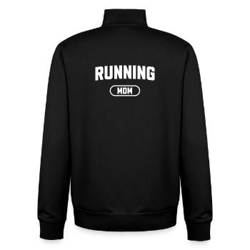 Laufende Mama - Unisex Organic Zip Sweatshirt von Stanley/Stella - Schwarz - Hinten - AI Model Male 185 light (185cm)