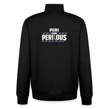 Perimenopause Humor Perimenopause - Unisex Organic Zip Sweatshirt von Stanley/Stella - Schwarz - Hinten - AI Model Male 185 light (185cm)