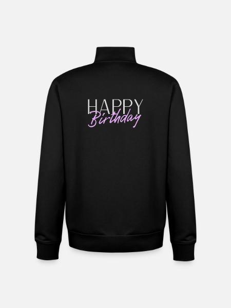 Happy Birthday - Unisex Organic Zip Sweatshirt von Stanley/Stella - Schwarz