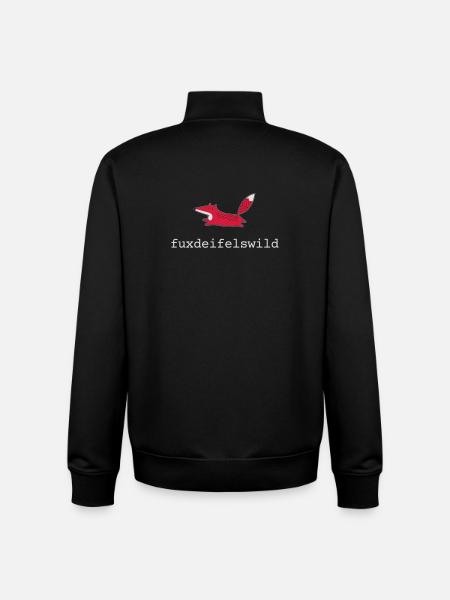 Fuchs fuxdeifelswild - Unisex Organic Zip Sweatshirt von Stanley/Stella - Schwarz