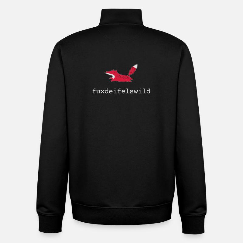 Fuchs fuxdeifelswild - Unisex Organic Zip Sweatshirt von Stanley/Stella - Schwarz