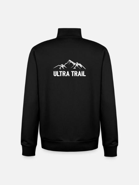Ultra Trail - Sweat zippé unisexe en coton bio Stanley/Stella - noir