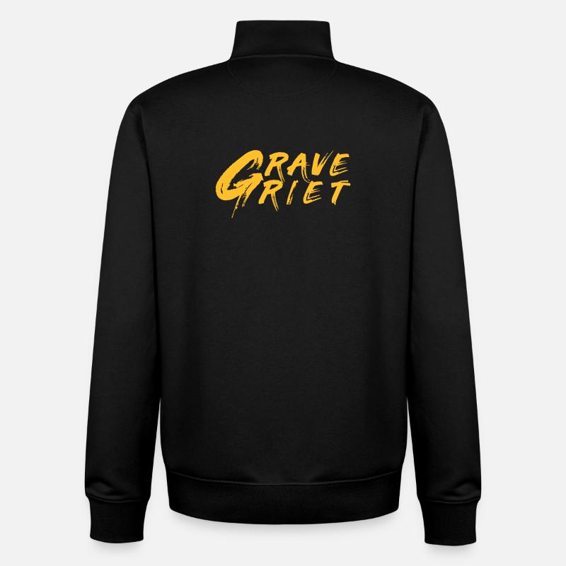 Grave Griet - Antwerp dialect - Unisex Organic Zip Sweatshirt by Stanley/Stella - black