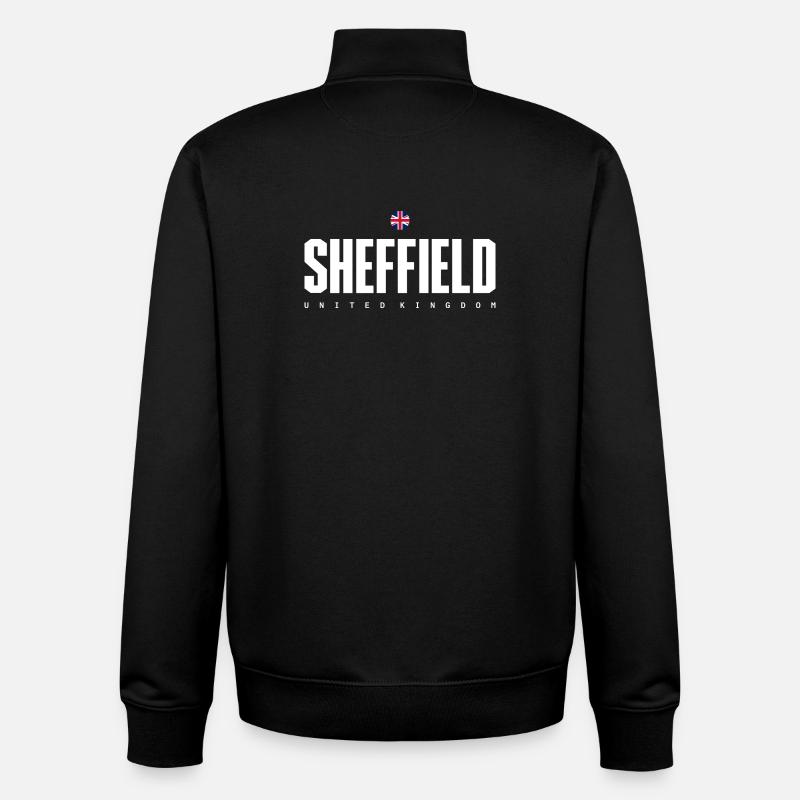 Sheffield - Sweat zippé unisexe en coton bio Stanley/Stella - noir