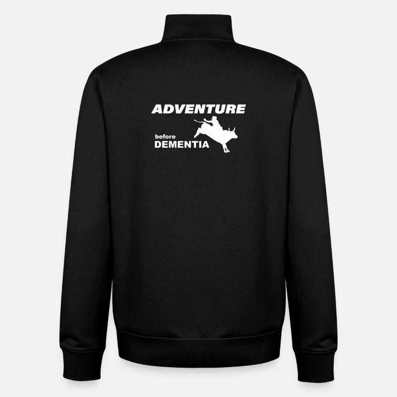 RODÉO AVENTURE - Sweat zippé unisexe en coton bio Stanley/Stella - noir