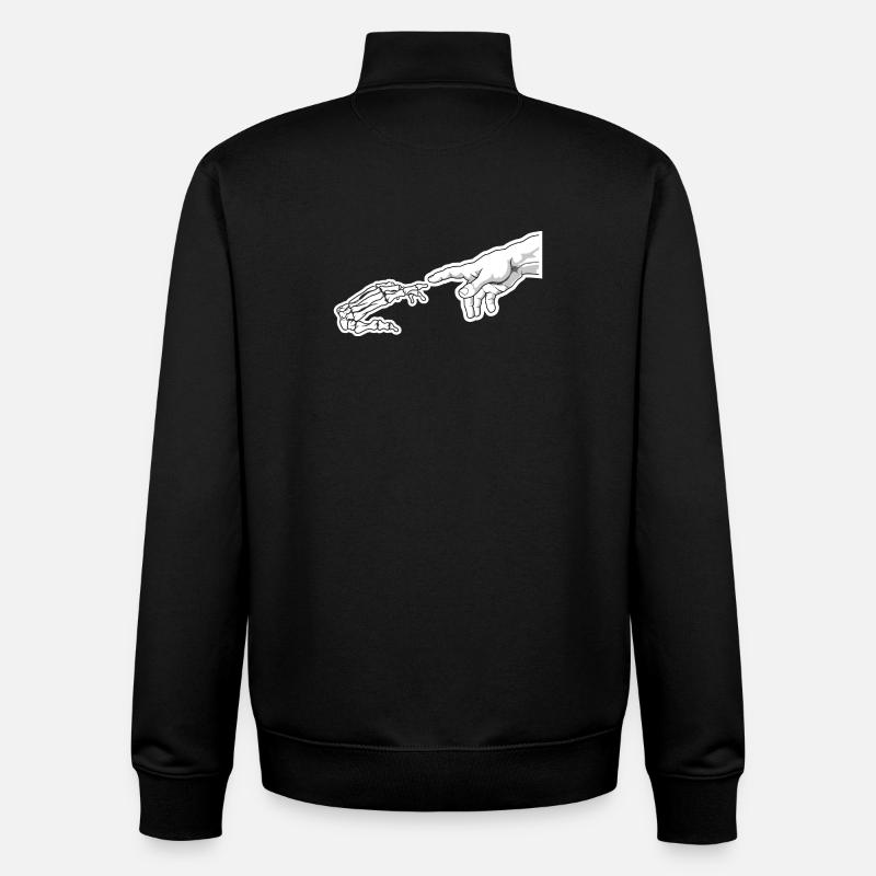 Leben und Knochenreichweite - Unisex Organic Zip Sweatshirt von Stanley/Stella - Schwarz
