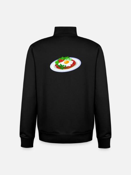 Traditional English breakfast - Unisex Organic Zip Sweatshirt by Stanley/Stella - black