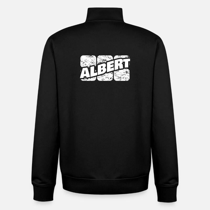 Albert als Albert - Unisex Organic Zip Sweatshirt von Stanley/Stella - Schwarz