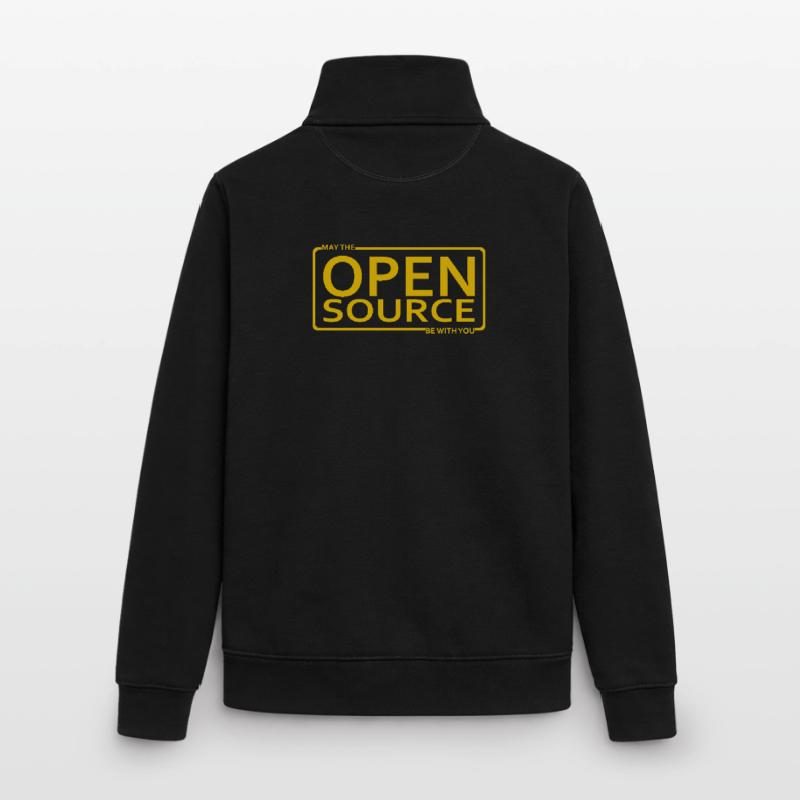 Que l’Open Source soit avec vous Sweat zippé unisexe en coton bio Stanley/Stella