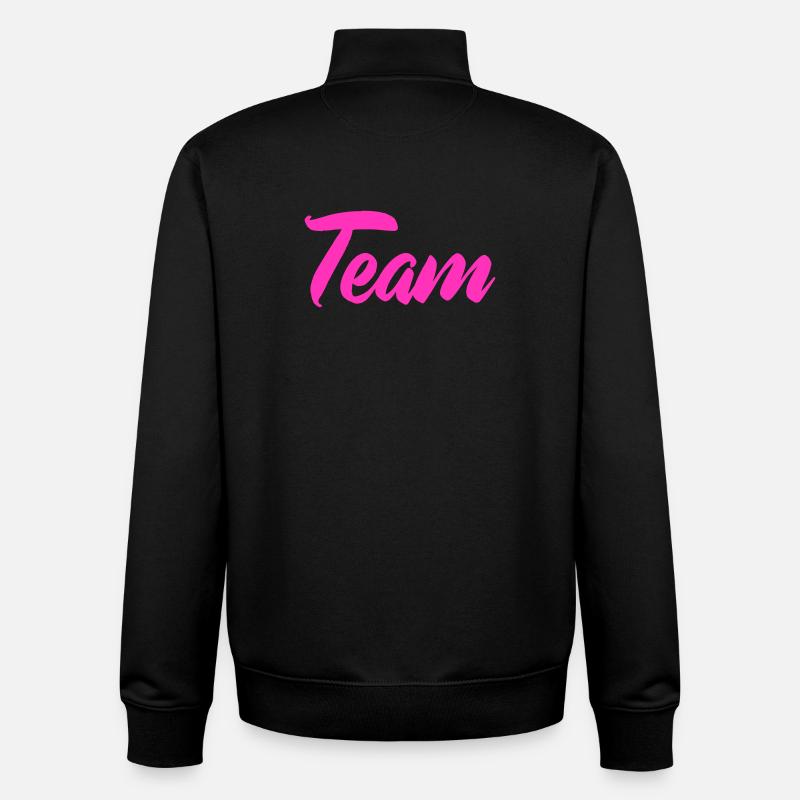Équipe - Sweat zippé unisexe en coton bio Stanley/Stella - noir