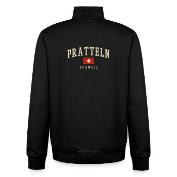 Pratteln Schweiz Emblem - Unisex Organic Zip Sweatshirt von Stanley/Stella - Schwarz - Hinten - AI Model Male 185 light (185cm)