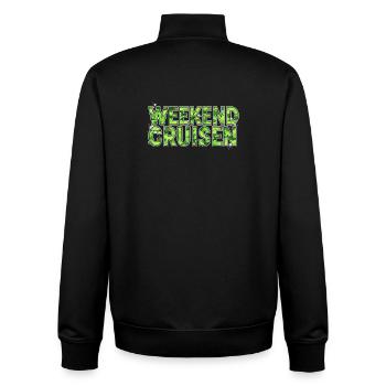 Rencontre automobile de la scène de tuning de croisière du week-end - Sweat zippé unisexe en coton bio Stanley/Stella - noir - Dos - AI Model Male 185 light (185cm)
