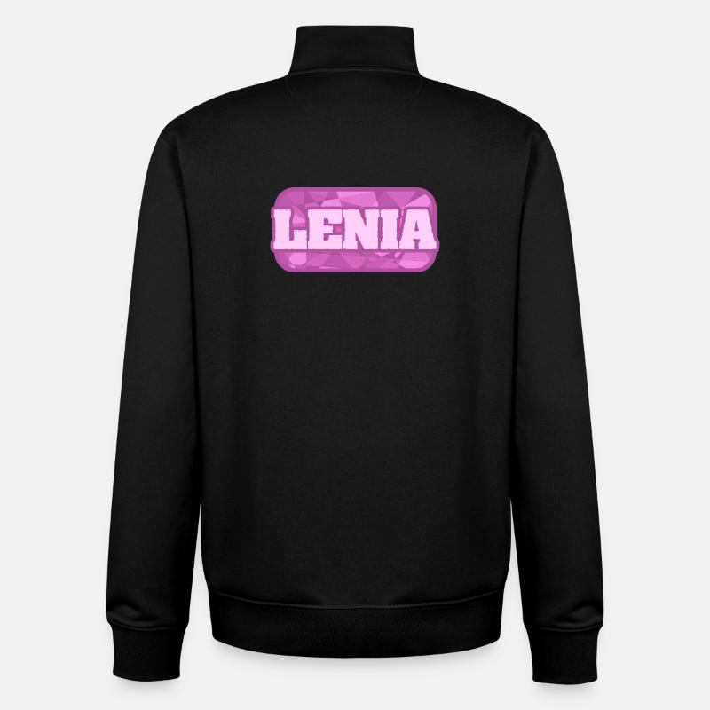 Cadeau pour Lenia - Sweat zippé unisexe en coton bio Stanley/Stella - noir