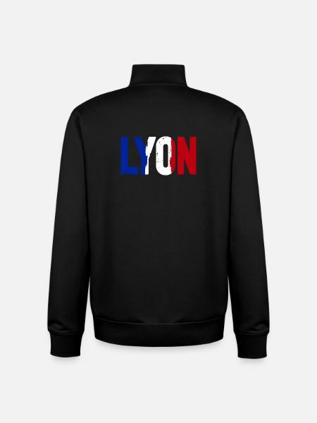 Lyon Frankreich - Unisex Organic Zip Sweatshirt von Stanley/Stella - Schwarz