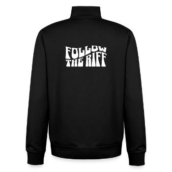 Suivez la faille - Sweat zippé unisexe en coton bio Stanley/Stella - noir - Dos - AI Model Male 185 light (185cm)