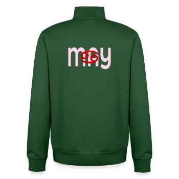 Birthday May - Zodiac Sign Cancer - Unisex Organic Zip Sweatshirt by Stanley/Stella - bottle green - Back - AI Model Male 185 dark (185cm)