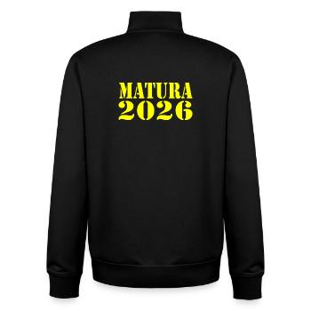 Matura 2026 - Unisex Organic Zip Sweatshirt von Stanley/Stella - Schwarz - Hinten - AI Model Male 185 light (185cm)