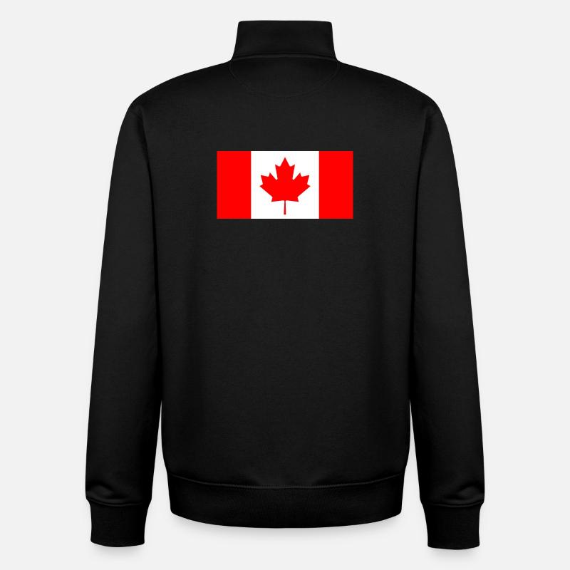 Canada - Sweat zippé unisexe en coton bio Stanley/Stella - noir