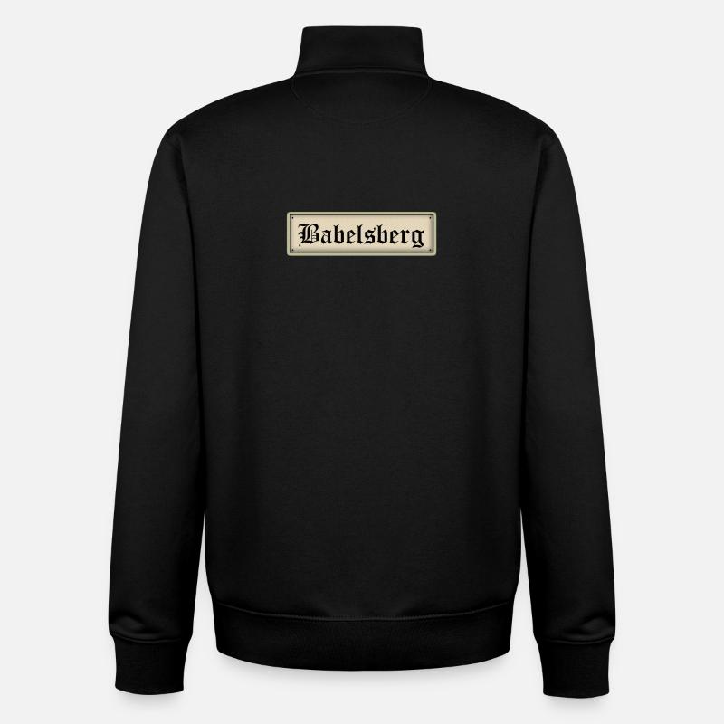 Babelsberg - Sweat zippé unisexe en coton bio Stanley/Stella - noir