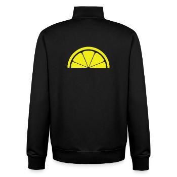 Zitrone Design - Unisex Organic Zip Sweatshirt von Stanley/Stella - Schwarz - Hinten - AI Model Male 185 light (185cm)