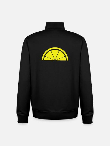 Conception de citron - Sweat zippé unisexe en coton bio Stanley/Stella - noir