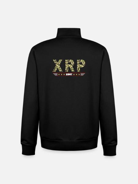 XRP Army - Unisex Organic Zip Sweatshirt von Stanley/Stella - Schwarz