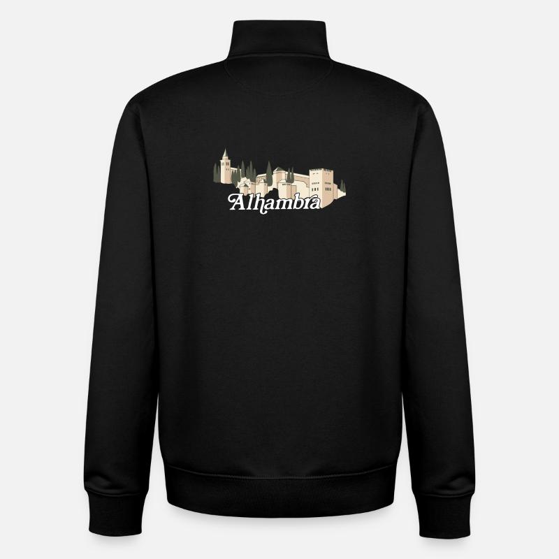 Alhambra (dunkel) - Unisex Organic Zip Sweatshirt von Stanley/Stella - Schwarz