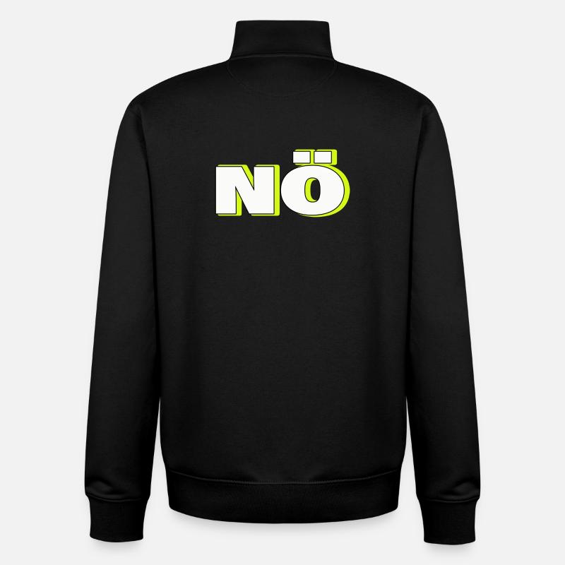 NON - Sweat zippé unisexe en coton bio Stanley/Stella - noir