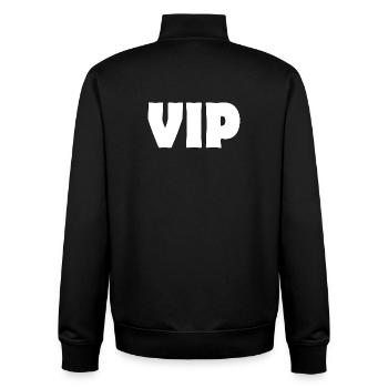 VIP - Unisex Organic Zip Sweatshirt von Stanley/Stella - Schwarz - Hinten - AI Model Male 185 light (185cm)