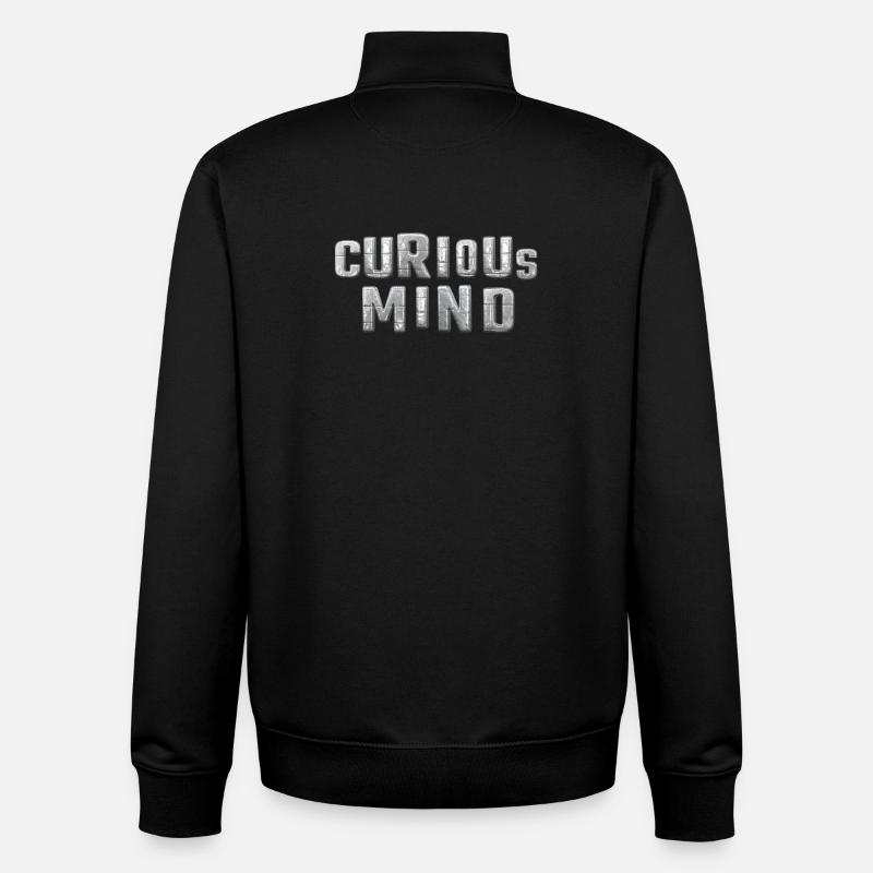curious Mind metallic 3d - Unisex Organic Zip Sweatshirt von Stanley/Stella - Schwarz