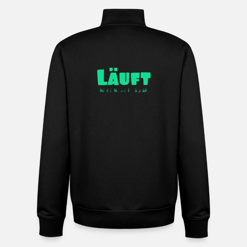 Läuft  - Unisex Organic Zip Sweatshirt von Stanley/Stella - Schwarz