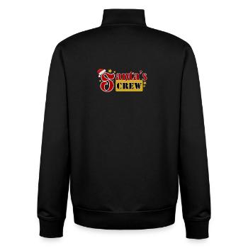 Santas Crew dunkles Design Familienmotiv - Unisex Organic Zip Sweatshirt von Stanley/Stella - Schwarz - Hinten - AI Model Male 185 light (185cm)