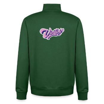 Vintage Rose - Unisex Organic Zip Sweatshirt von Stanley/Stella - Flaschengrün - Hinten - AI Model Male 185 dark (185cm)